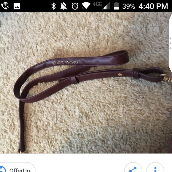 ISO Dagne Dover Oxblood Crossbody Strap - Picture 2 of 2